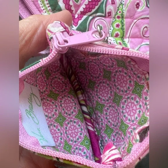 Vera Bradley Pink Small Crossbody Purse With Coin Pouch. - Picture 7 of 10